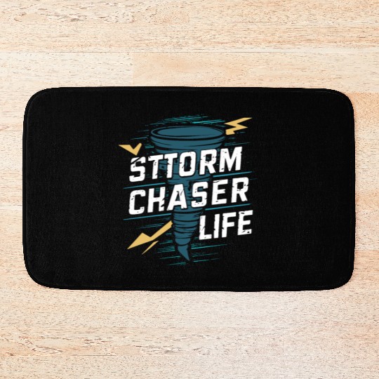 Tornado Chasing Adventures: Embrace Nature's Fury Bath Mats