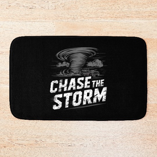 Tornado Chasing Adventures: Embrace Nature's Fury Bath Mats
