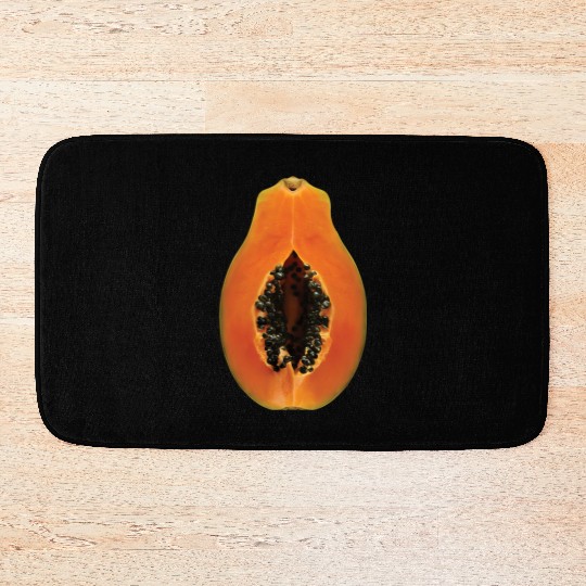 Papaya Realistic Bath Mats