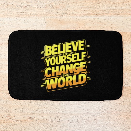 Motivational Quotes Bath Mats Design