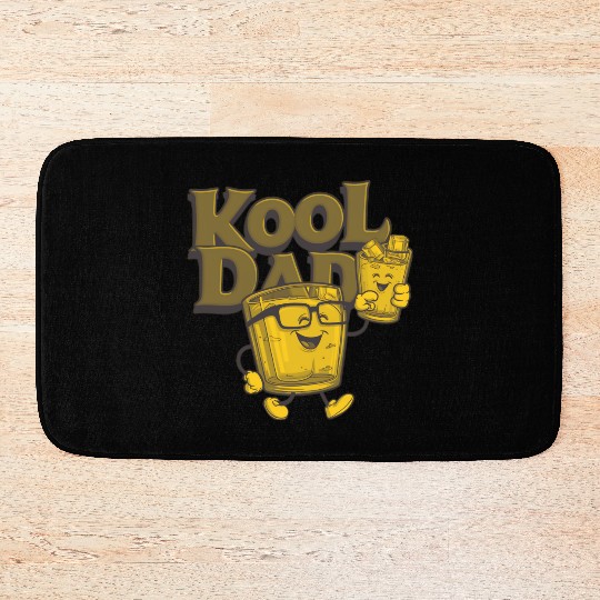 Cool 80s Nostalgic Retro Art - Best Dad Gift Bath Mats