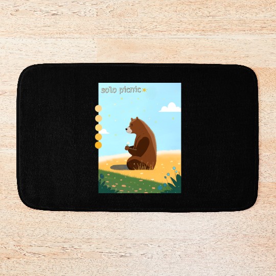 solo picnic for outdoor picnics Bath Mats