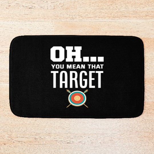 Archer Archery Pun Bath Mats