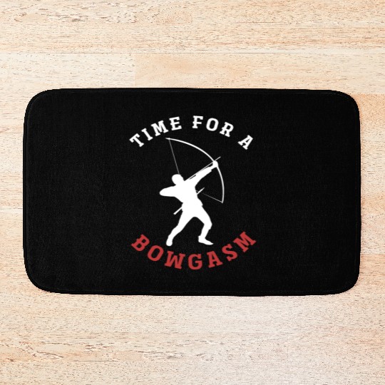 Bow Hobby Pun Archery Bath Mats