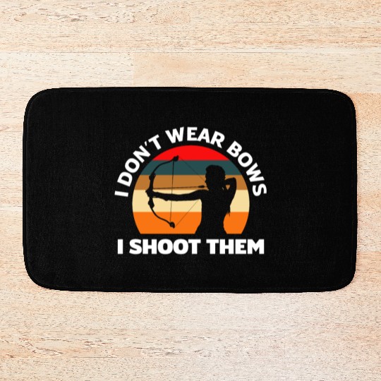 Bow Girl Bow Archery Bath Mats