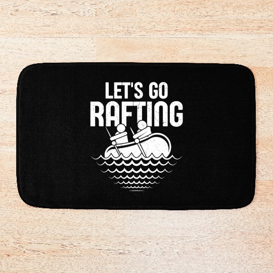 Let's Go Rafting Paddling White Water Bath Mats