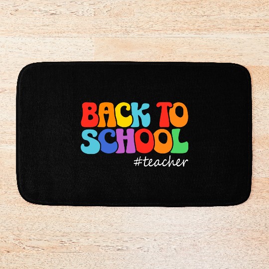 Back to school teacher Bath Mats