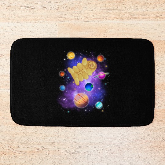 Tardigrade Space! Nerd, Geek Microbiology Science Bath Mats