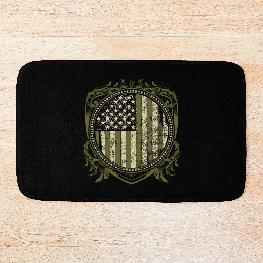 Veteran Design - US Veteran Crest Bath Mats
