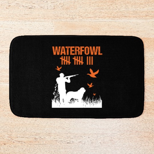 Funny Waterfowl Hunting Score Card Duck Hunting Bath Mats