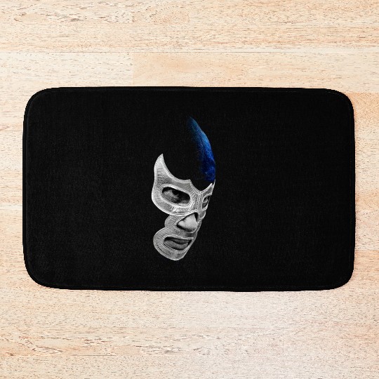Mex Art Lucha Libre Mexican Wrestler Bath Mats