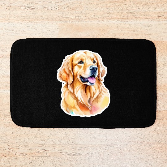 Golden Retriever Golden Retriever Bath Mats
