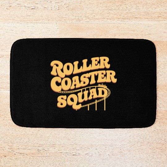 Roller Coaster Squad Fun Thrill Ride Team Bath Mats