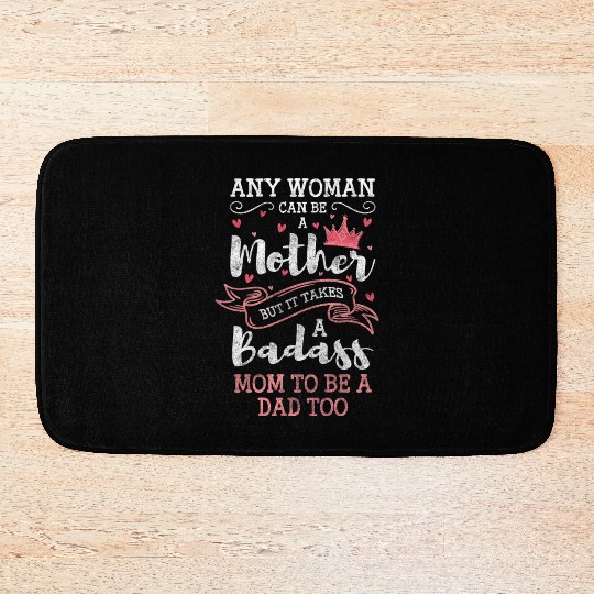Single Parent Child Responsibility Mother's Day Bath Mats