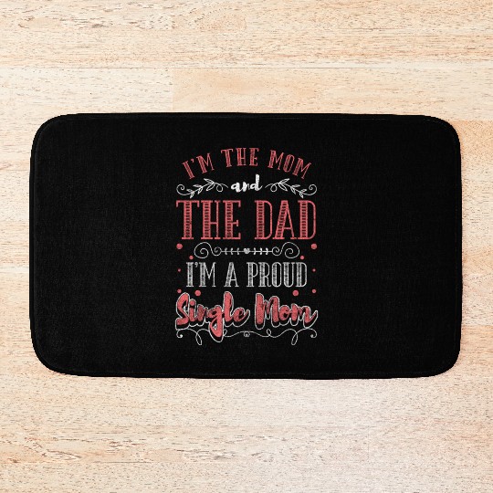 Single Parent Child Love Mother's Day Bath Mats