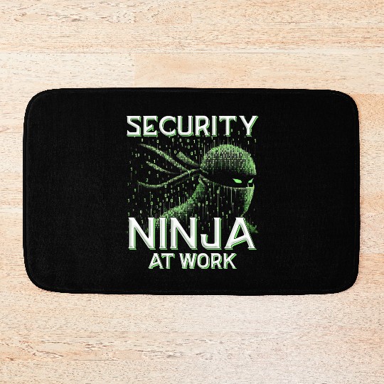 Penetration Tester Security Ninja at work Bath Mats