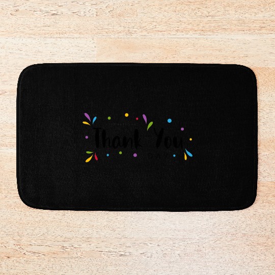 International Thank You Day Celebration Bath Mats