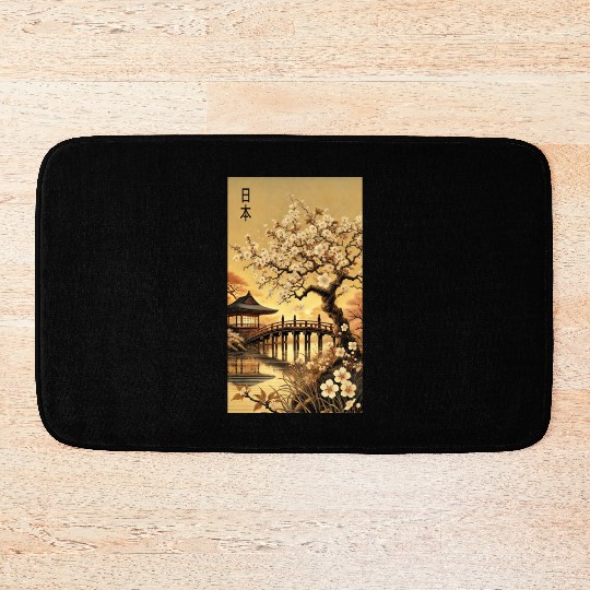 Japan church flowers Tokyo design Bath Mats