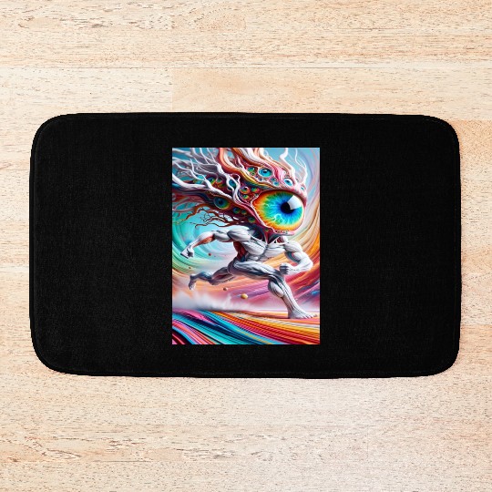 The Hunter Eye Going To Devil Fighting Bath Mats