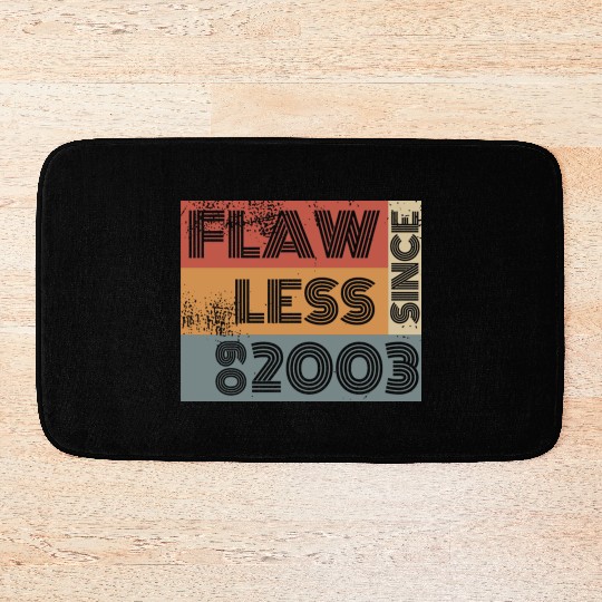 21st birthday Flawless since 09/2003 Bath Mats