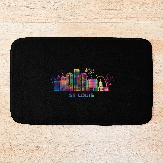 St Louisian Skyline St Louis Bath Mats