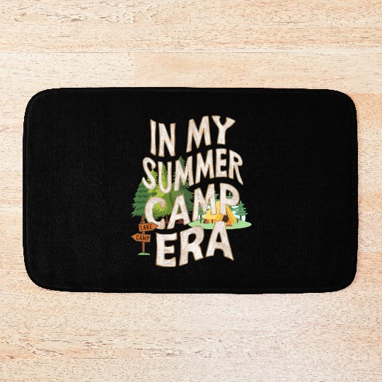 Cute In My Summer Camp Era Groovy Friend Crew Bath Mats