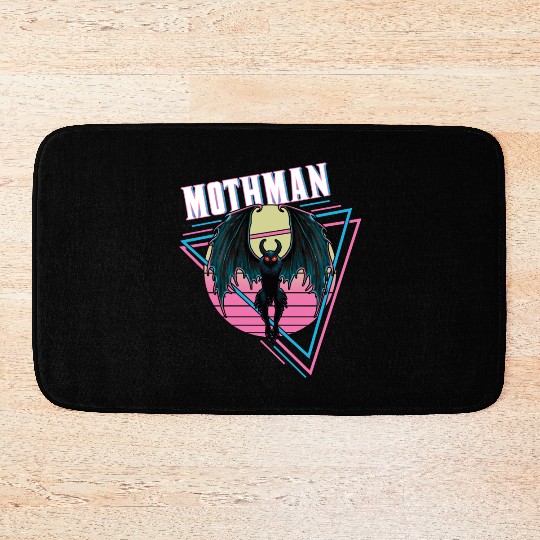Mothman Retro Vintage Monster Creepy Cryptid Bath Mats