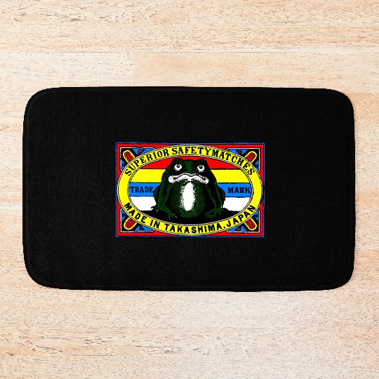 Japanese Safety Matches Matchbox Art Frog Bath Mats