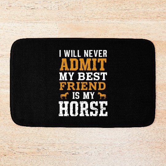 Cowboy Lifestyle Western Theme with Horses and Bath Mats