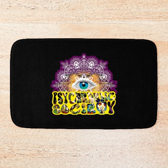 Psychedelic Society Bath Mats