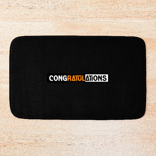 CONGRATULATIONS Bath Mats Bath Mats