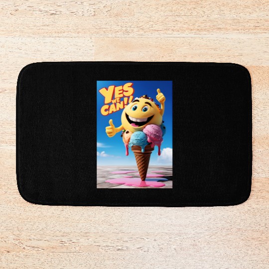 Ice Cream, Gift For Ice Cream Lovers Bath Mats