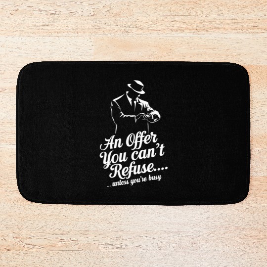 Mobster Gangster Mafia Organized Crime Boss Bath Mats