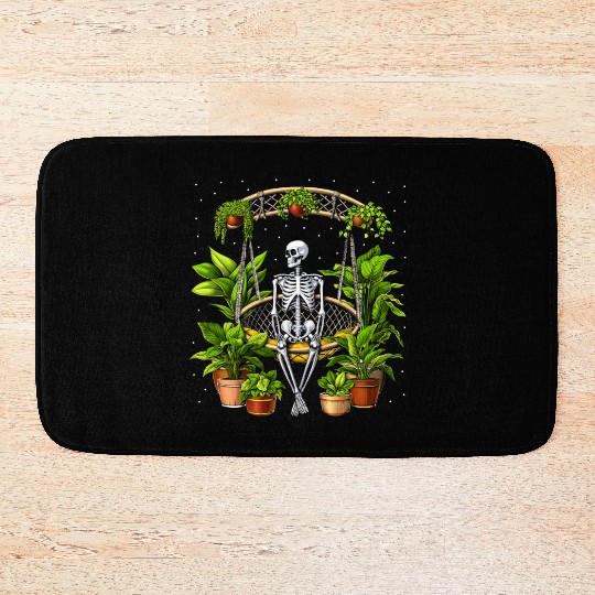 Skeleton Plants Lover Bath Mats