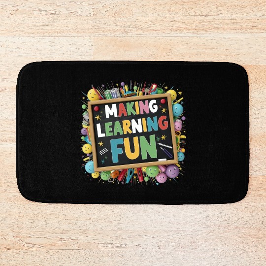 back to school Bath Mats design for boy and girls