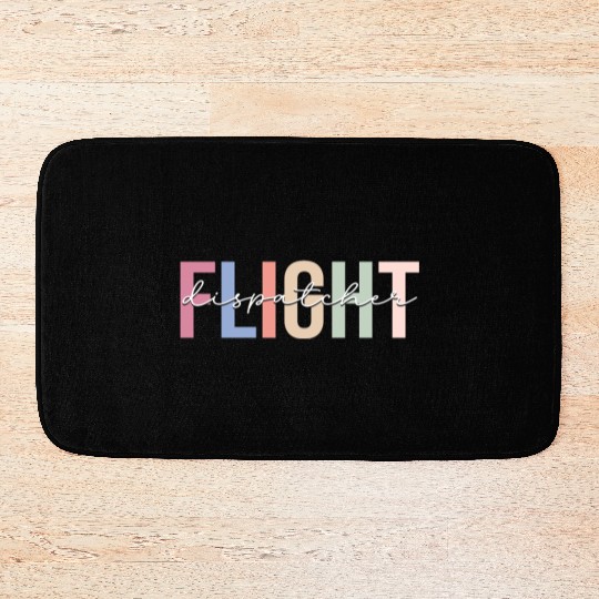 Flight Dispatcher Aviation Bath Mats