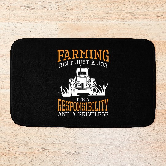 Agriculture Field Farmer Host Bath Mats