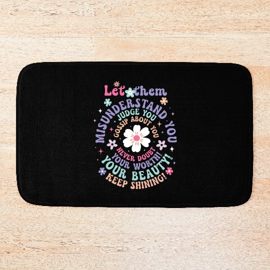 Let Them, Back To School Bath Mats,