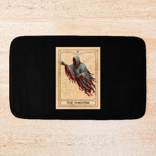 Ghost Halloween Ghost Tarot Card Ghost Scary Ghost Bath Mats