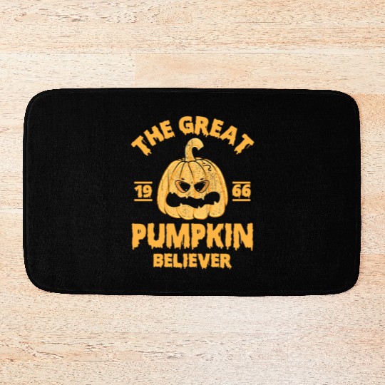 Pumpkin Believer Since 1966 Halloween Bath Mats