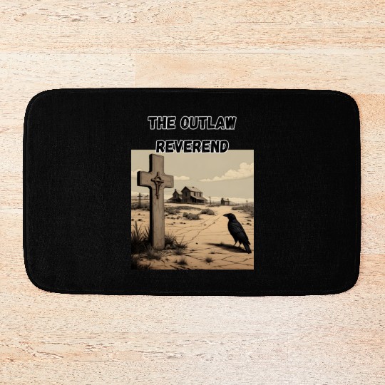 The Outlaw Reverend, Crow And Cross Bath Mats