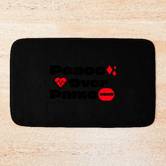 Peace Over Panic Anxiety Mental Health Bath Mats