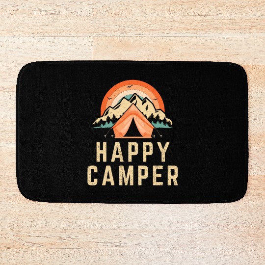 Happy Camper - Camping Lover Bath Mats