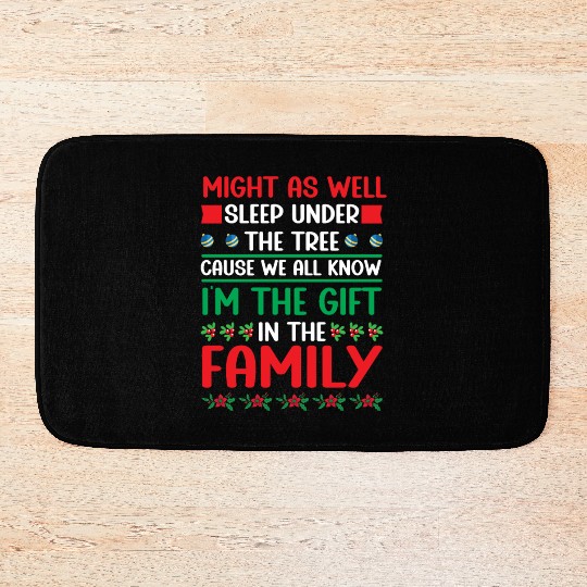 Christmas Humor Merry Xmas Favorite Person Funny Bath Mats
