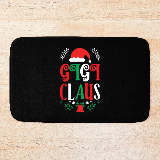 Gigi Claus Christmas Family Group Matching Pajama Bath Mats