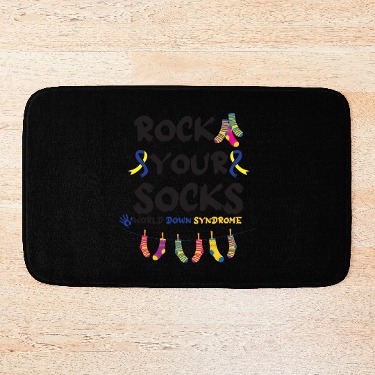 World Down Syndrome Awareness T21 Homie Teacher Bath Mats