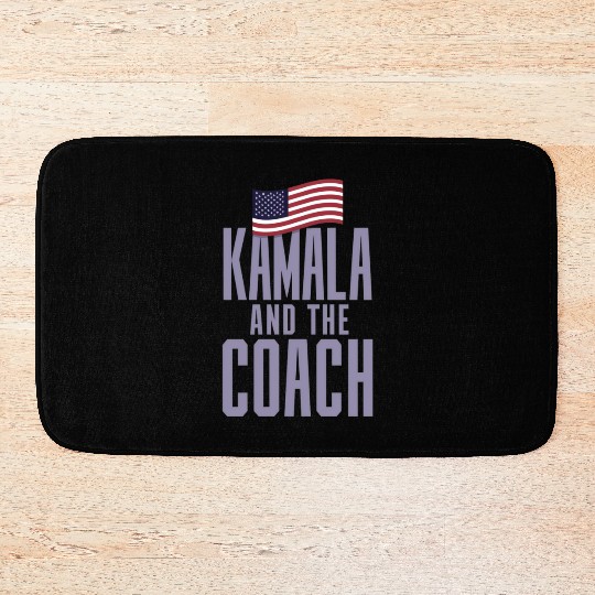 Kamala and the Coach 2024: Support the Future Bath Mats
