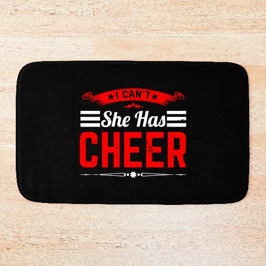 She Has Cheer Mom Cheerleading Mommy Mother's Day Bath Mats