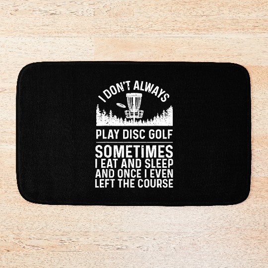 Cool Disc Golf Design For Men Women Throw Disc Bath Mats