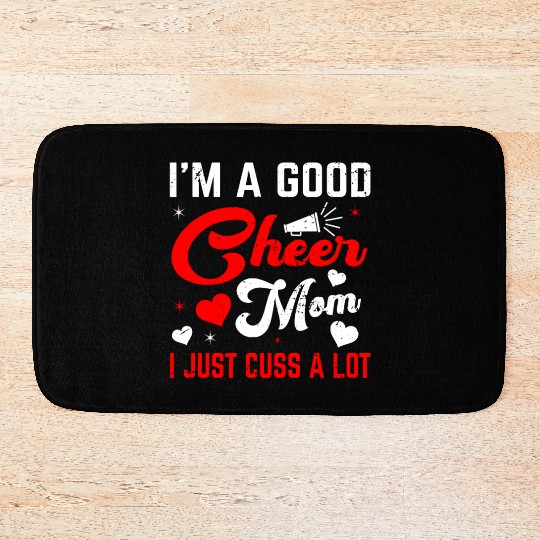 A Good Cheer Mom Cheerleading Mommy Mother's Day Bath Mats